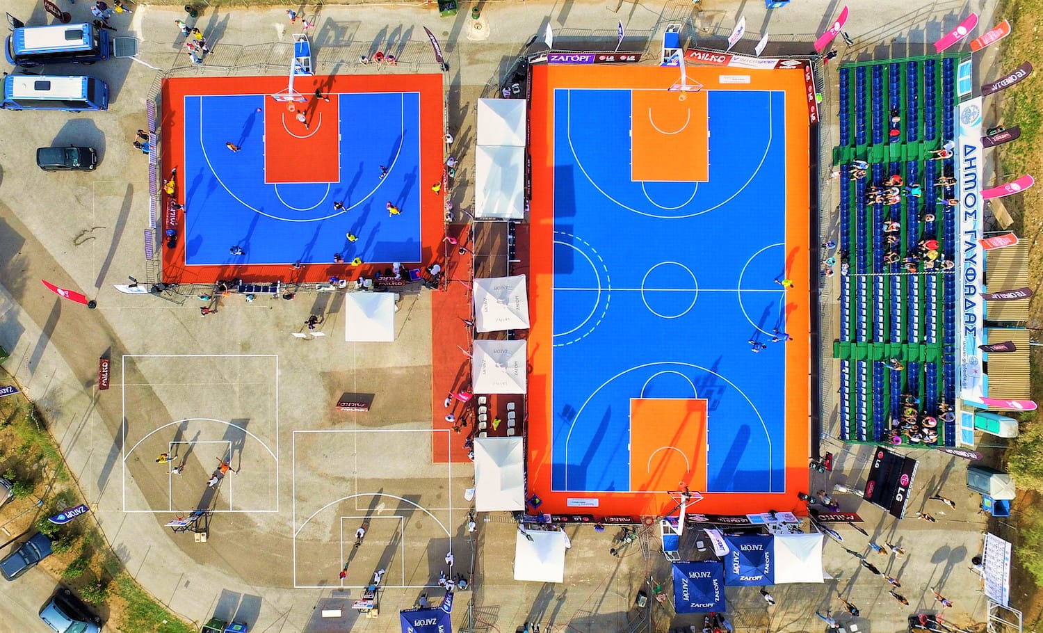 Suprafata baschet exterior competitie 3x3 Arena Systems